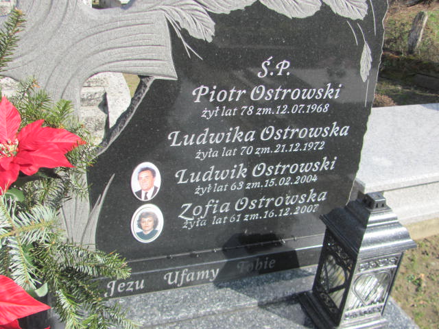 Zofia Ostrowska 1946 Gorzyce - Grobonet - Wyszukiwarka osób pochowanych