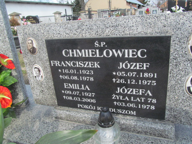 Józef Chmielowiec 1891 Gorzyce - Grobonet - Wyszukiwarka osób pochowanych