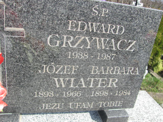 Barbara Wiater 1898 Gorzyce - Grobonet - Wyszukiwarka osób pochowanych