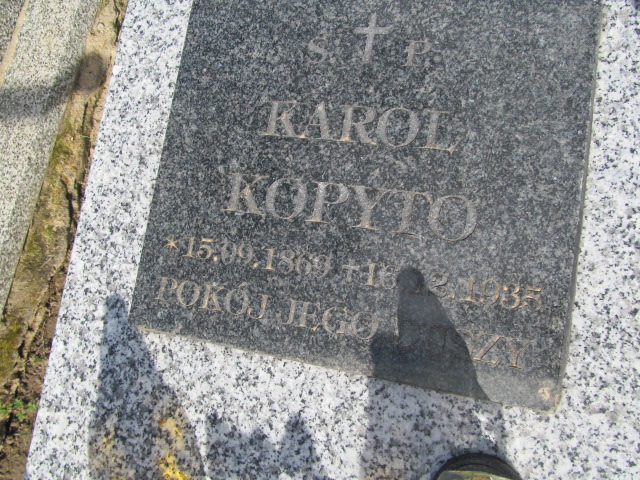 Karol Kopyto 1869 Gorzyce - Grobonet - Wyszukiwarka osób pochowanych