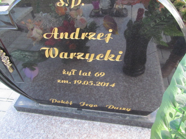 Andrzej Warzycki 1946 Gorzyce - Grobonet - Wyszukiwarka osób pochowanych